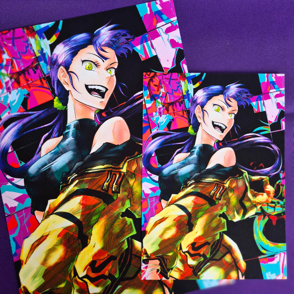Neon Shizu - Original Charakter, Kunstdruck