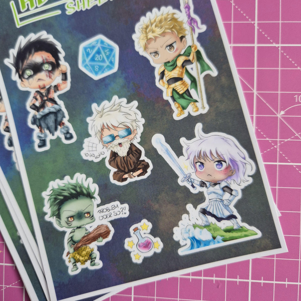 Sticker Sheet "Adventure" - Abverkauf (ca. 10x14,5cm)