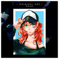 Cappy Mami - Original Charakter, Kunstdruck