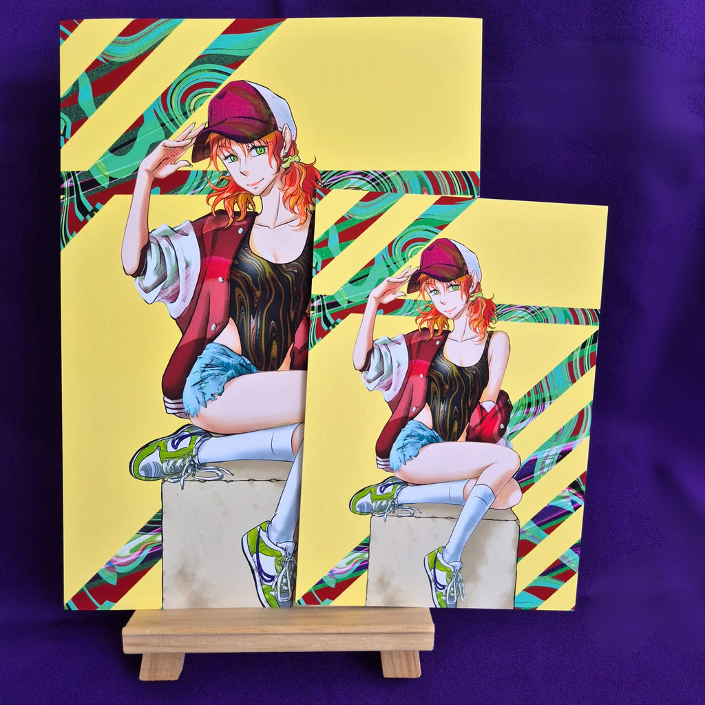 Neon Mami - Original Charakter, Kunstdruck