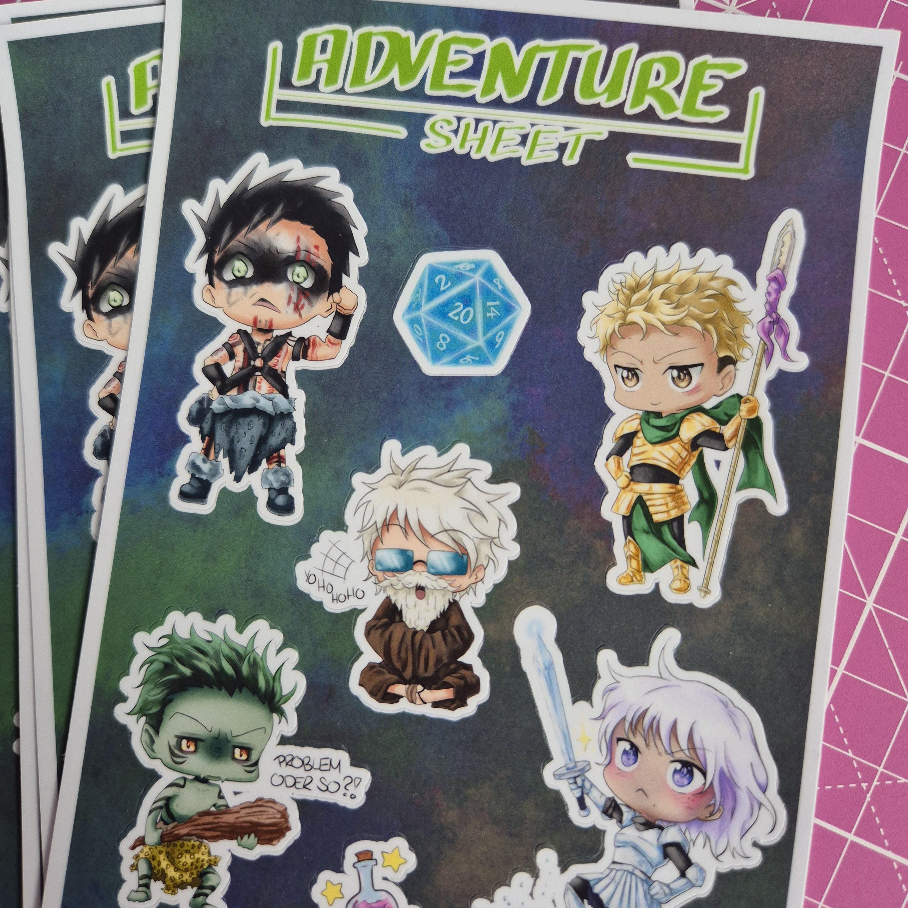 Sticker Sheet "Adventure" - Abverkauf (ca. 10x14,5cm)